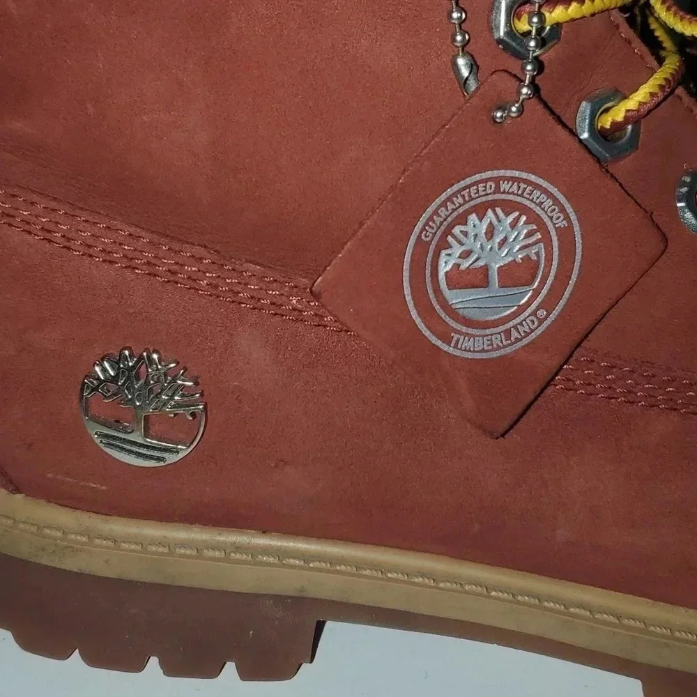 Rust/ Burgundy Timberland Boots Men's 6.5/Women's 9